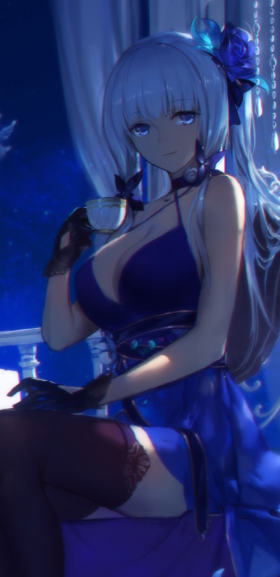 Anime Azur Lane, Illustrious (Azur Lane), 1080x2220