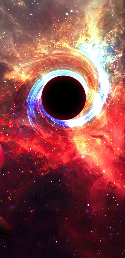Sci Fi Black Hole, Space, 1080x2220