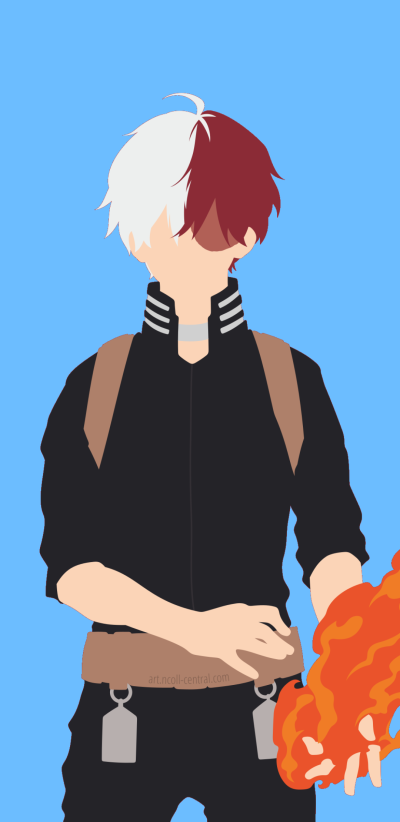 Anime My Hero Academia, Shoto Todoroki, 1080x2220