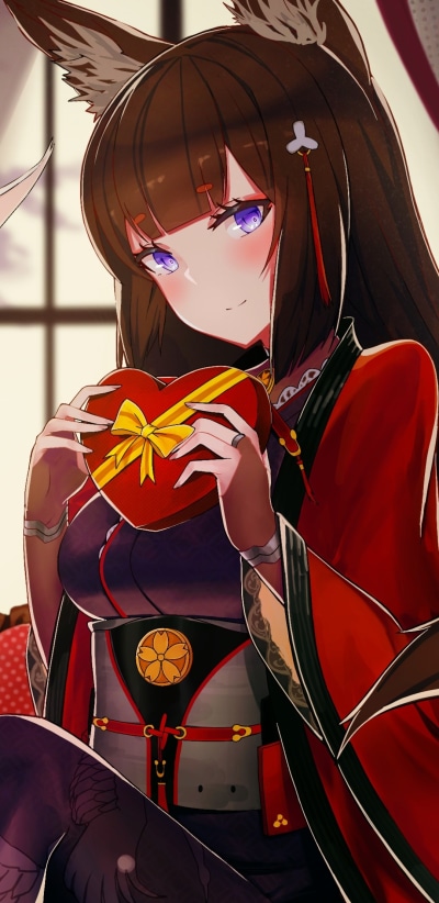 Anime Azur Lane, Amagi (Azur Lane), 1080x2220