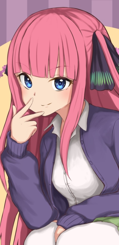 Anime The Quintessential Quintuplets, Nino Nakano, 1080x2220