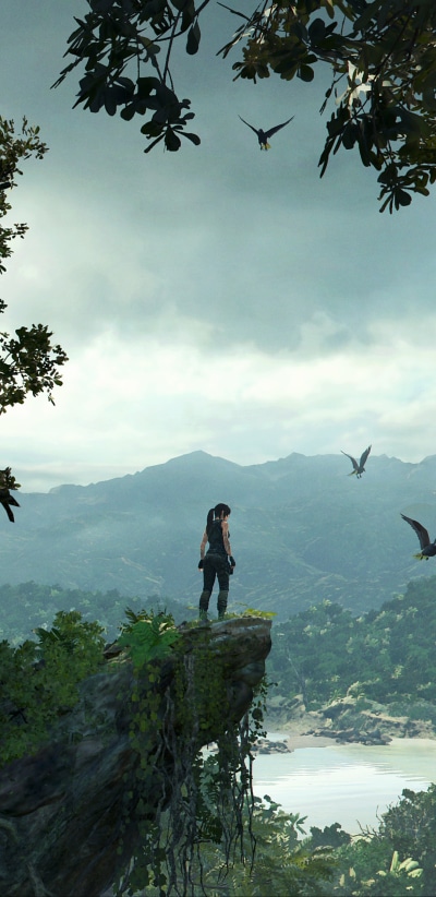 Video Game Shadow of the Tomb Raider, Tomb Raider, Lara Croft, 1080x2220