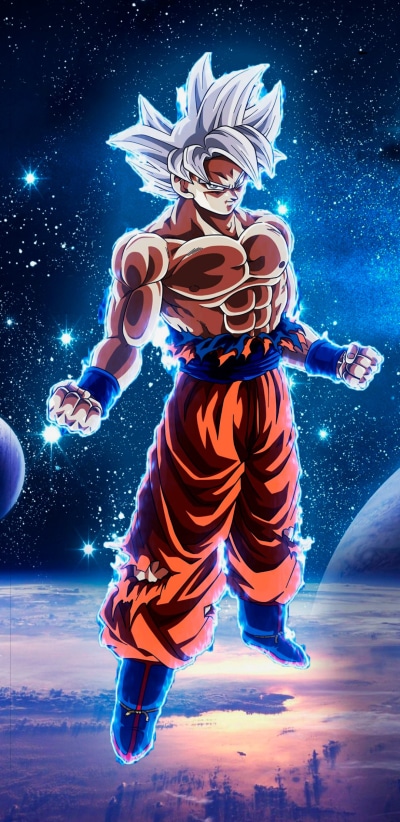Anime Dragon Ball Super, Goku, Ultra Instinct (Dragon Ball), 1080x2220
