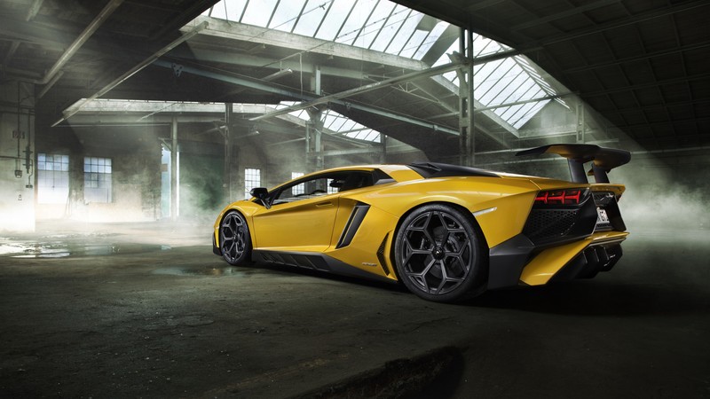 Lamborghini Aventador LP 750-4 Superveloce, Novitec Torado, supercar, yellow