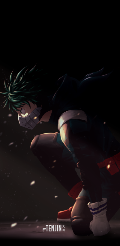 Anime My Hero Academia, Izuku Midoriya, 1080x2220