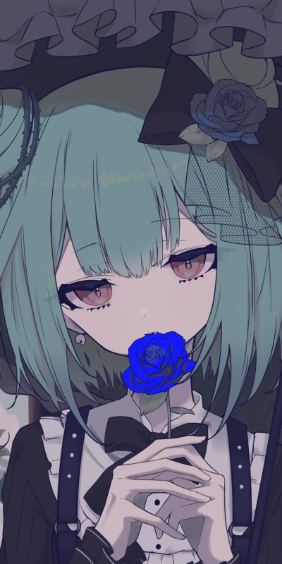 Anime Virtual Youtuber, Uruha Rushia, Hololive, 1080x2160