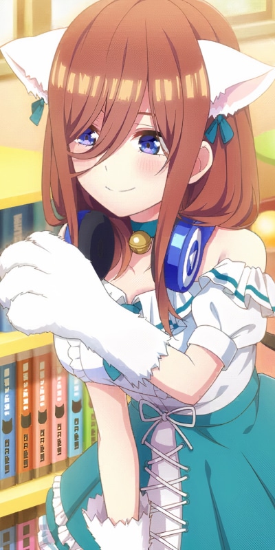 Anime The Quintessential Quintuplets, Miku Nakano, 1080x2160