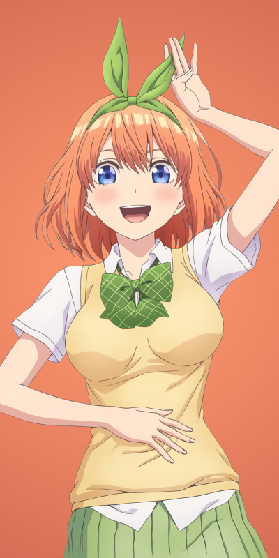 Anime The Quintessential Quintuplets, Yotsuba Nakano, 5-Toubun No Hanayome, 1080x2160