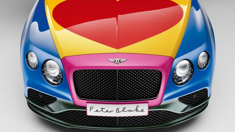 Bentley Continental GT, pop art, Peter Blake, cabriolet, hurt