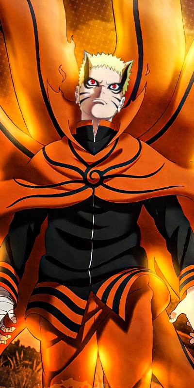 Anime Boruto, Baryon Mode (Naruto), Naruto Uzumaki, 1080x2160