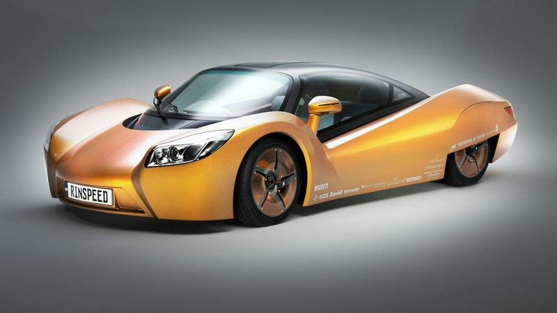 Rinspeed iChange, supercar, yellow