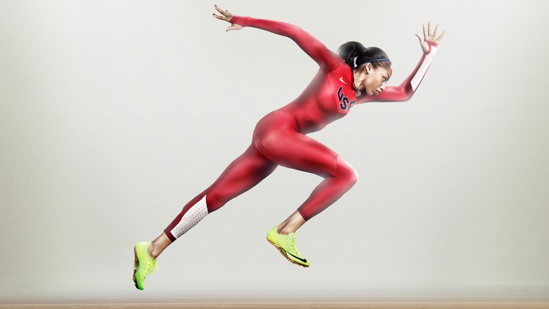 Allyson Felix, nike, running, athlete, women, red