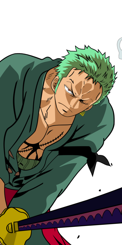 Anime One Piece, Roronoa Zoro, 1080x2160