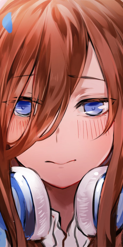 Anime The Quintessential Quintuplets, Miku Nakano, 1080x2160