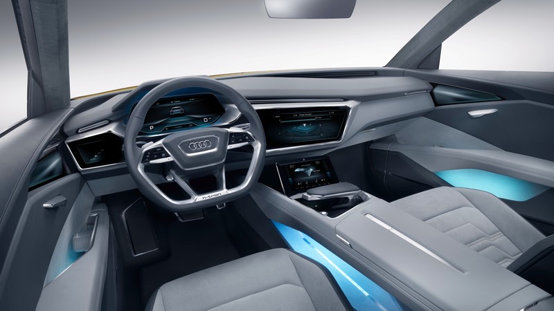 Audi h-tron quattro, hydrogen, interior, Design Week 2016