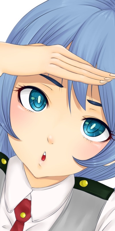 Anime My Hero Academia, Aqua Eyes, Nejire Hado, Blue Hair, 1080x2160