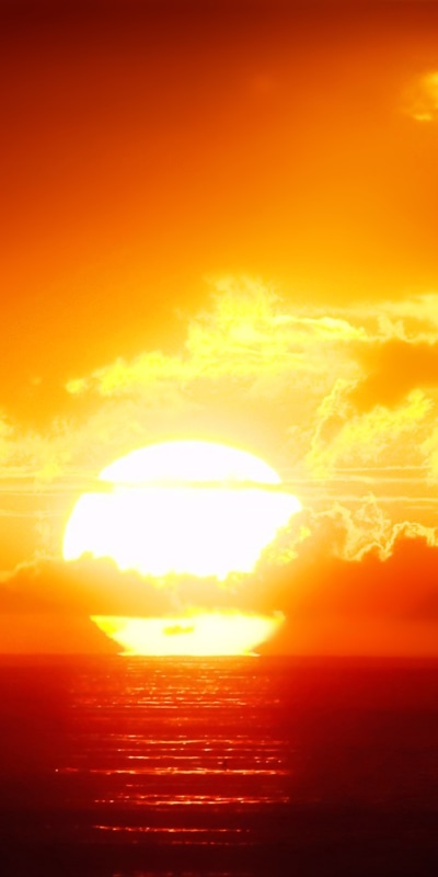 Earth Sunset, Nature, Sea, Orange (Color), Cloud, Ocean, 1080x2160