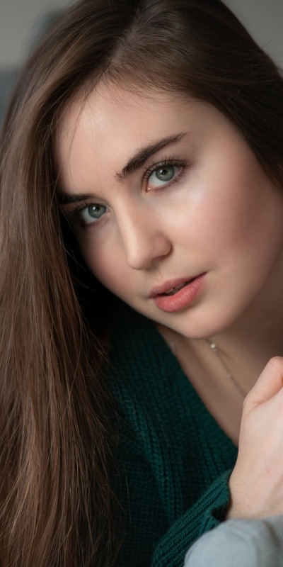 Women Model, Brunette, Blue Eyes, 1080x2160