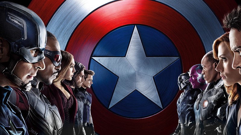 Captain America 3: civil war, Iron Man, Marvel, best movies of 2016