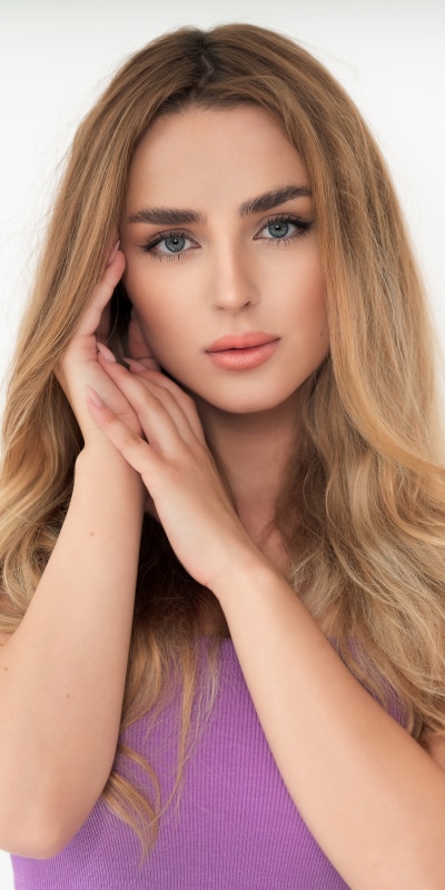 Women Model, Blonde, Blue Eyes, 1080x2160