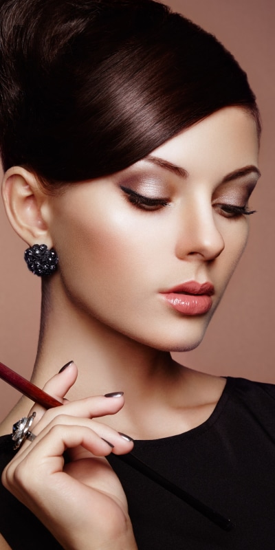 Women Model, Smoking, Brunette, Face, 1080x2160