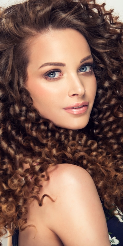 Women Model, Makeup, Face, Curl, 1080x2160