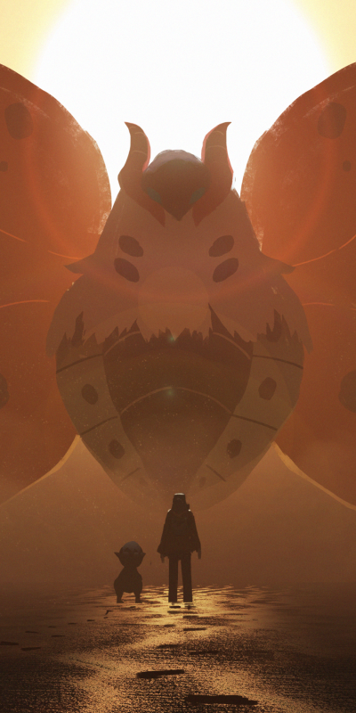 Anime Pokémon, Volcarona (Pokémon), 1080x2160