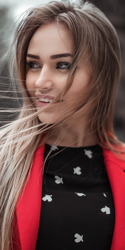 Women Model, Long Hair, Smile, Blonde, 1080x2160