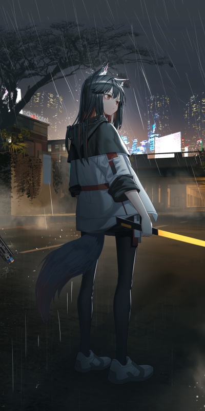 Video Game Arknights, Texas (Arknights), 1080x2160
