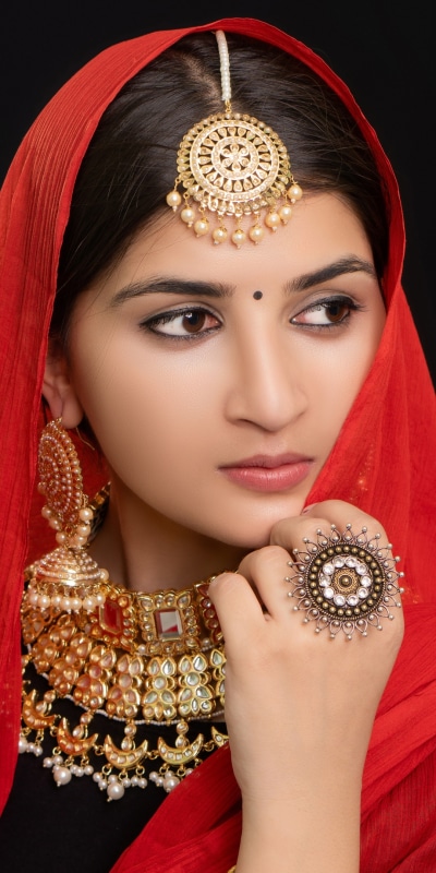 Women Model, Jewelry, Traditional Costume, Face, 1080x2160