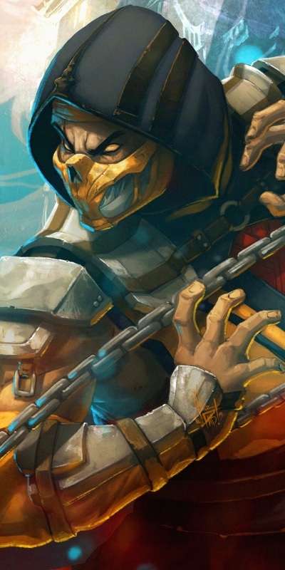 Video Game Mortal Kombat 11, Mortal Kombat, Scorpion (Mortal Kombat), 1080x2160