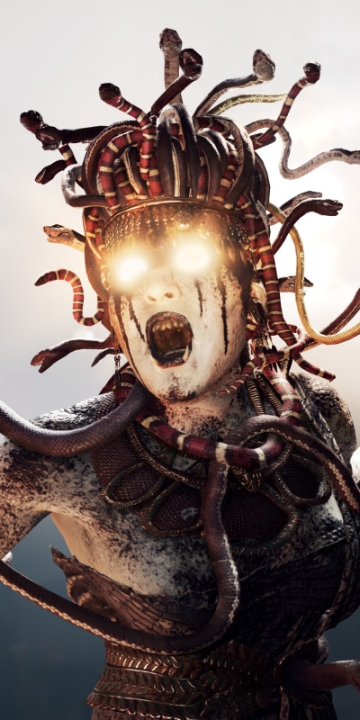 Video Game Assassins Creed Odyssey, Medusa, 1080x2160