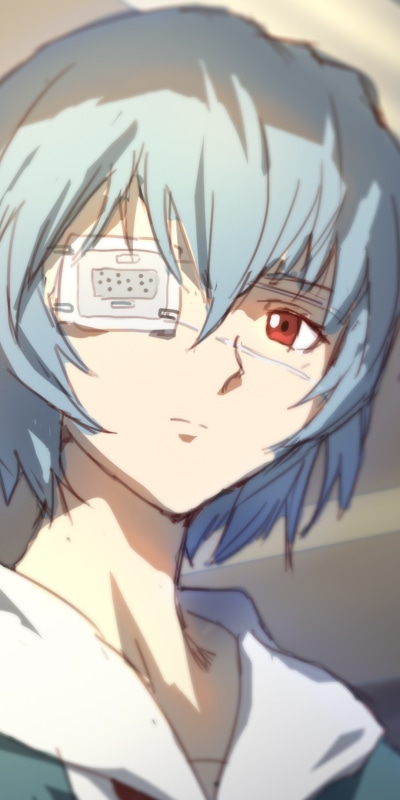 Anime Neon Genesis Evangelion, Rei Ayanami, 1080x2160