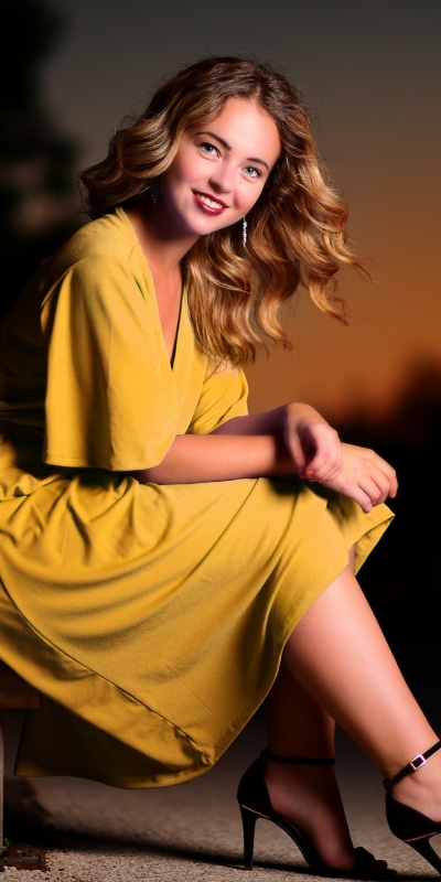 Women Model, Yellow Dress, Smile, Lipstick, 1080x2160