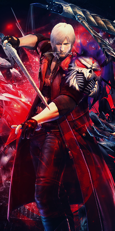 Video Game Devil May Cry 4, Dante (Devil May Cry), 1080x2160