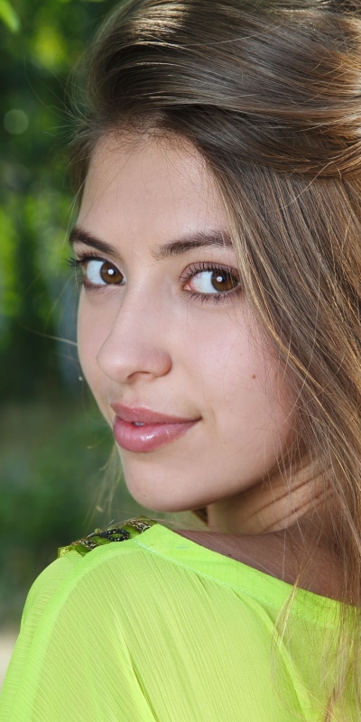 Women Model, Brown Eyes, Brunette, Face, 1080x2160
