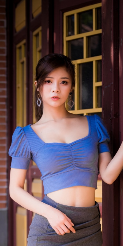 Women Model, Asian, Black Hair, 1080x2160