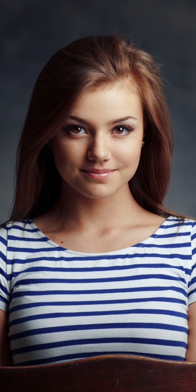 Women Model, Redhead, Brown Eyes, 1080x2160
