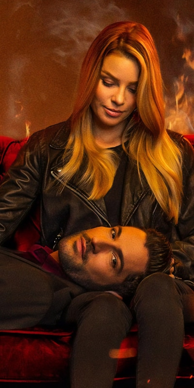 TV Show Lucifer, Chloe Decker, Tom Ellis, Lucifer (TV Show), Lauren German, Lucifer Morningstar, 1080x2160