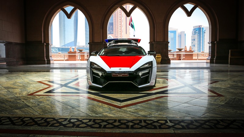 Lykan hypersport, police car, police