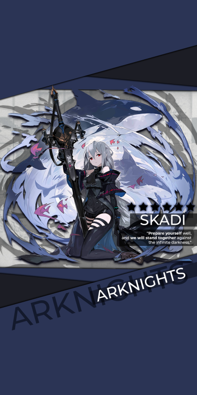 Video Game Arknights, Skadi (Arknights), 1080x2160