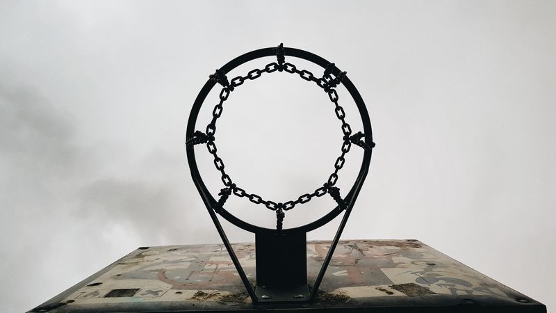 basketball, basketball hoop, backboard, 4k