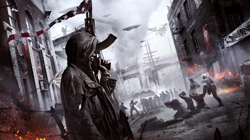 Homefront: The Revolution, shooter, fps, soldier, base, grey, screenshot, art, PC, PS4, XBox one