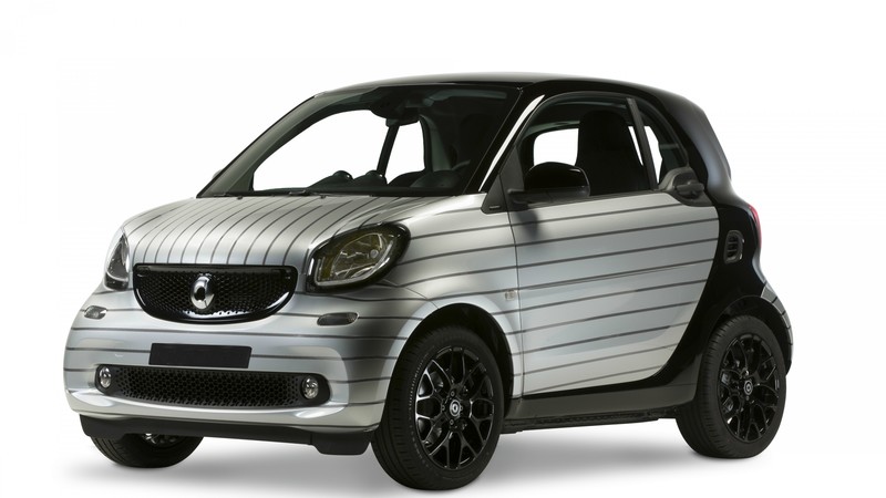smart fortwo pinstripe, silver