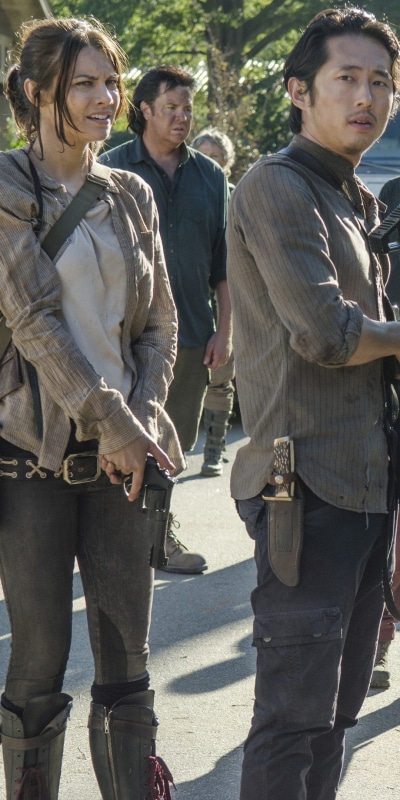 TV Show The Walking Dead, Glenn Rhee, Steven Yeun, Maggie Greene, Lauren Cohan, 1080x2160