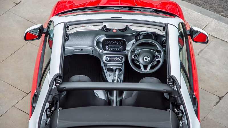 Smart fortwo passion cabrio, cabriolet, interior