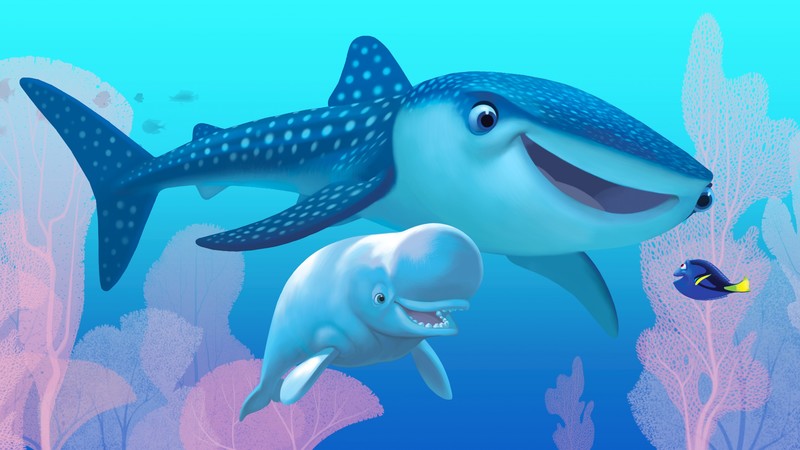 Finding Dory, nemo, shark, fish, Pixar, animation