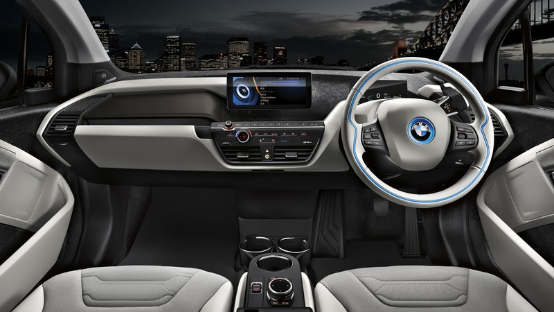 BMW i3 Carbonight, electric cars, city cars, interior