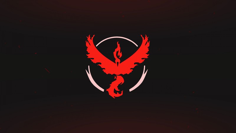pokemon go, logo, red, team, valor, mobile, nintendo