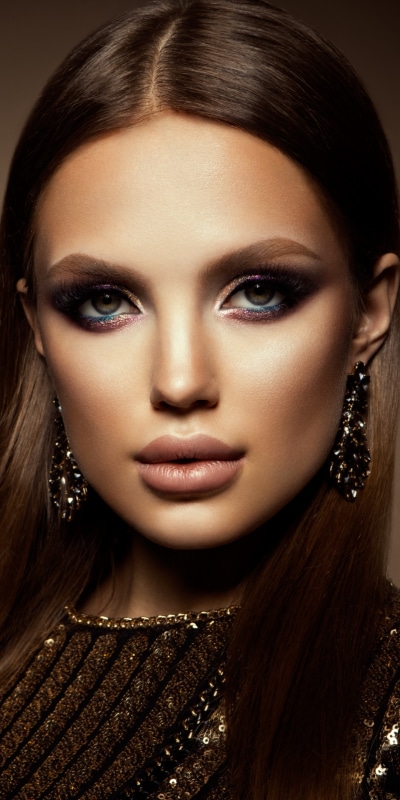 Women Model, Earrings, Face, Blue Eyes, 1080x2160
